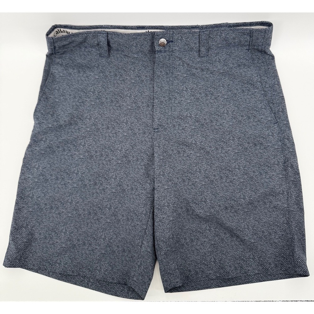 Lot Of 2 Callaway Golf Shorts Size 36 Blue Gray Opti-Dri Media Pocket - Picture 2 of 10